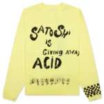 Satoshi Nakamoto Acid Longsleeve Acid Yellow