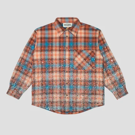 Satoshi Nakamoto Shattered Glass Flannel