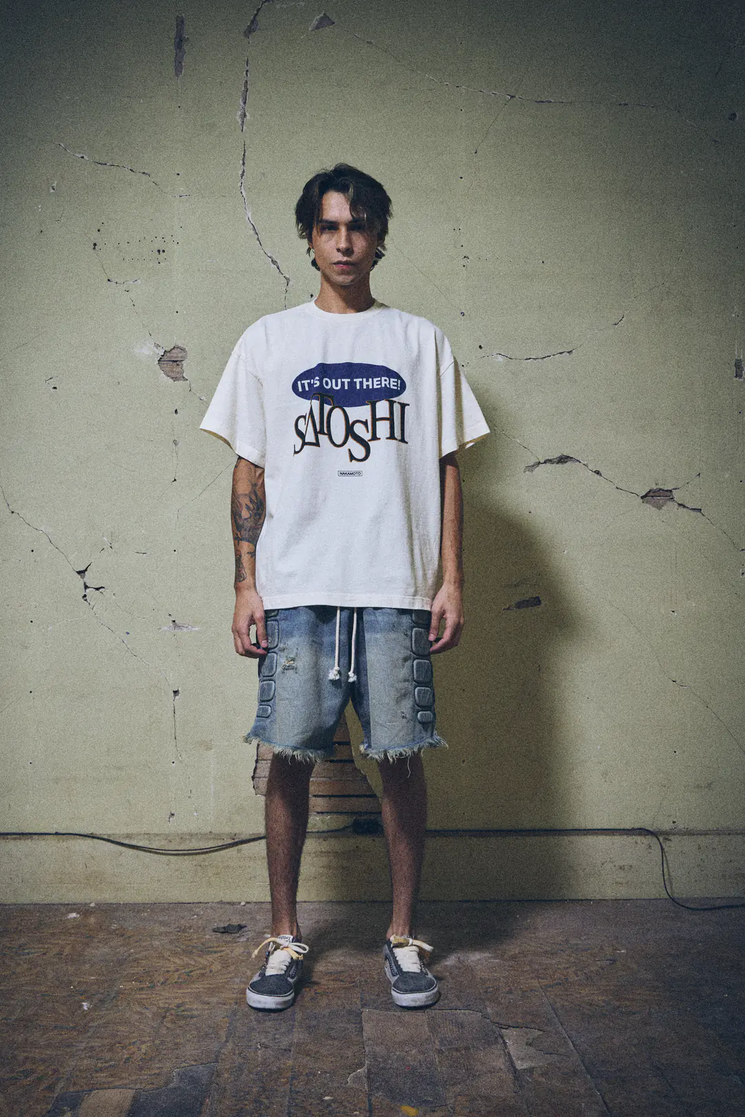 LOOK10_868.webp Satoshi Nakamoto Denim Moto Short