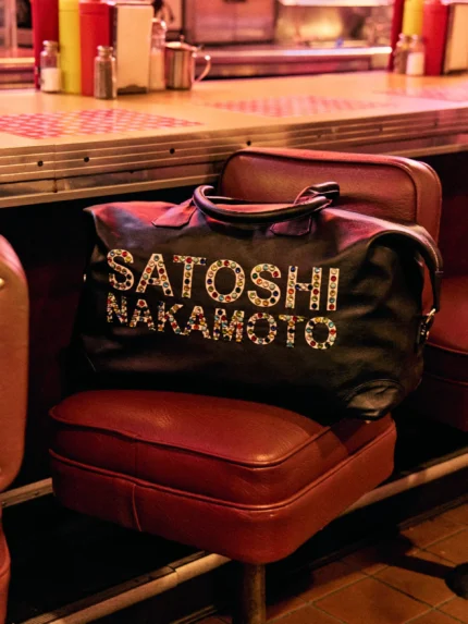 SATOSHI NAKAMOTO STUDDED WEEKENDER BLACK
