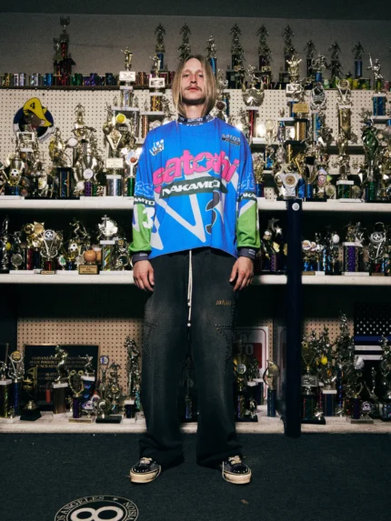 SATOSHI NAKAMOTO SPEEDWAY LONGSLEEVE BLUE