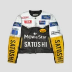 Satoshi Nakamoto Movie Star Leather Jacket
